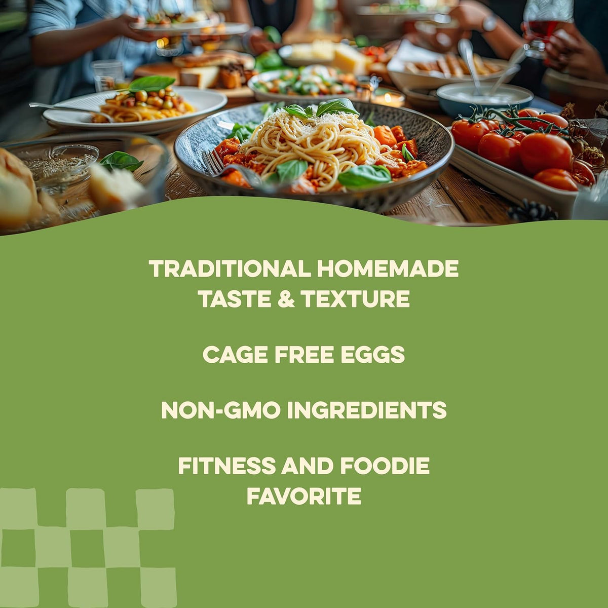Al Dente Carba-Nada Egg Fettuccine – Low Carb, High Protein Pasta for Keto & Point-Based Diets | Pack of 6