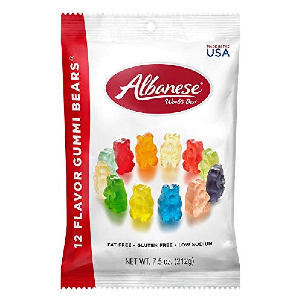 Albanese 12 Flavor Gummi Bears – 7.5-Ounce Bags (Pack of 12) | World’s Best Gummies