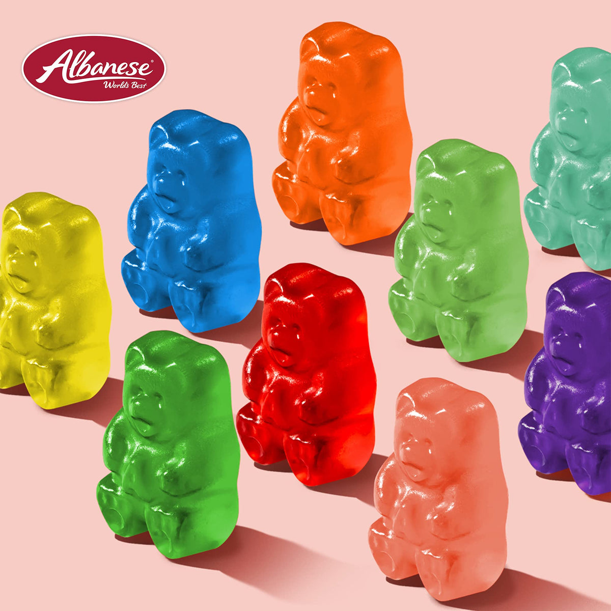 Albanese 12 Flavor Gummi Bears – 7.5-Ounce Bags (Pack of 12) | World’s Best Gummies