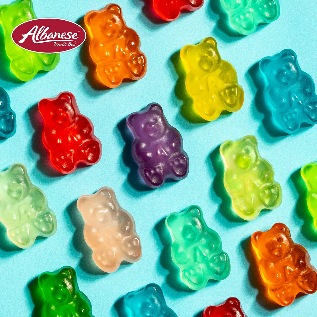 Albanese 12 Flavor Gummi Bears – 7.5-Ounce Bags (Pack of 12) | World’s Best Gummies
