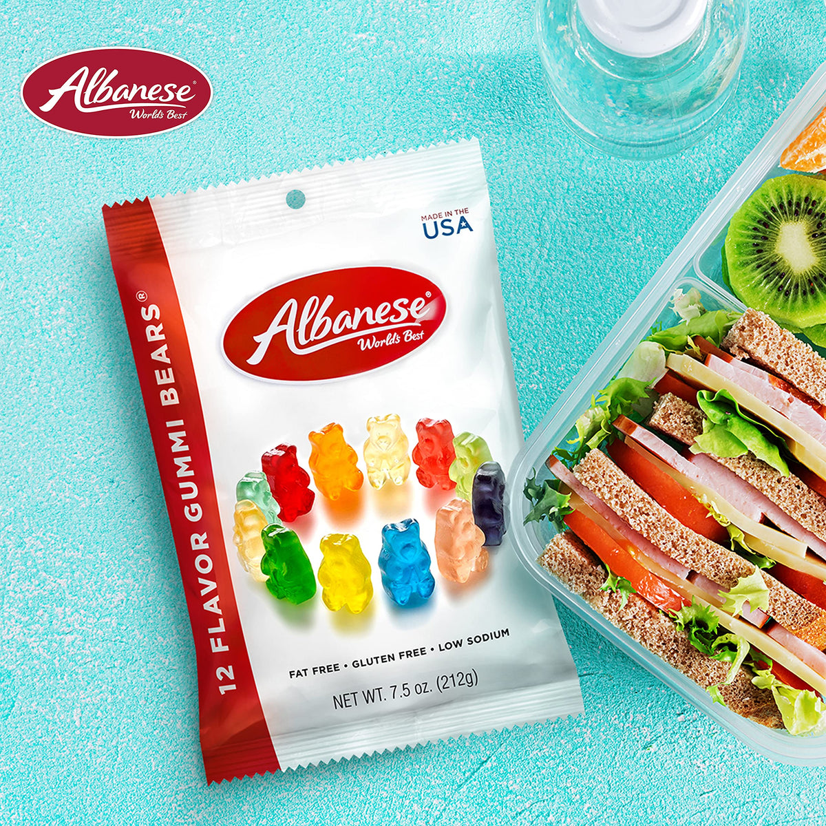 Albanese 12 Flavor Gummi Bears – 7.5-Ounce Bags (Pack of 12) | World’s Best Gummies