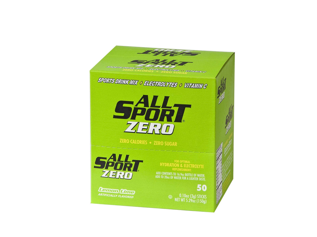 All Sport Powder Hydration Sticks – Zero Calorie Lemon-Lime Electrolyte, 50 Ct
