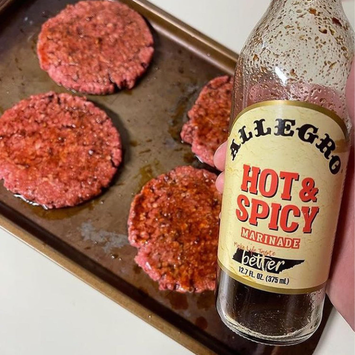 Allegro Hot & Spicy The Marinate Everything Marinade - Pack of 6 (12.7 oz) | Kosher & Gluten Free