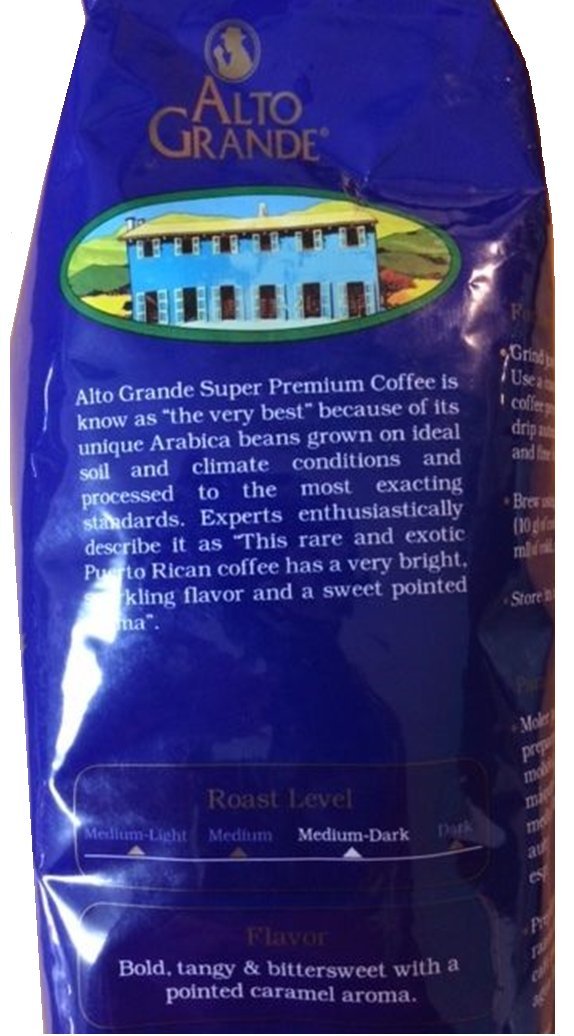 Alto Grande Super Premium Coffee Beans | 2 lb Whole Bean, Puerto Rico Arabica