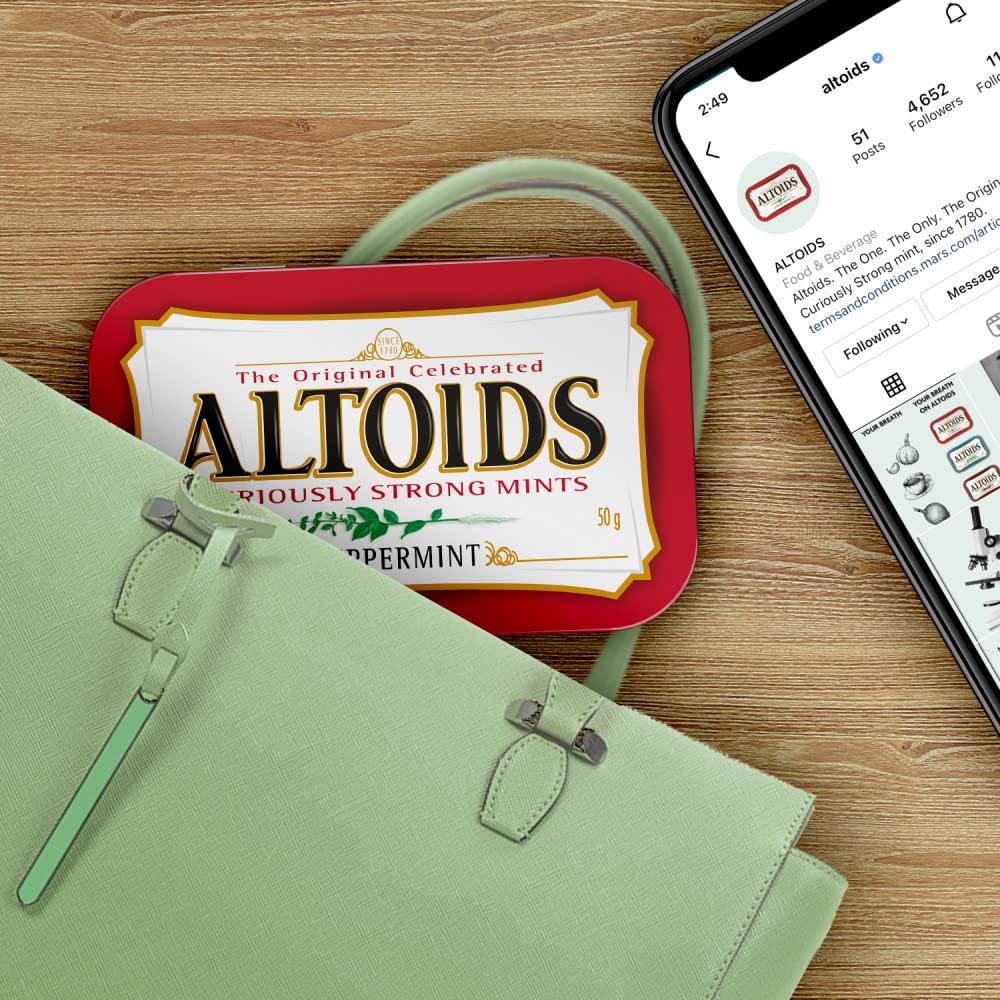 Altoids Classic Peppermint Breath Mints — 12-Pack, 1.76 oz Each