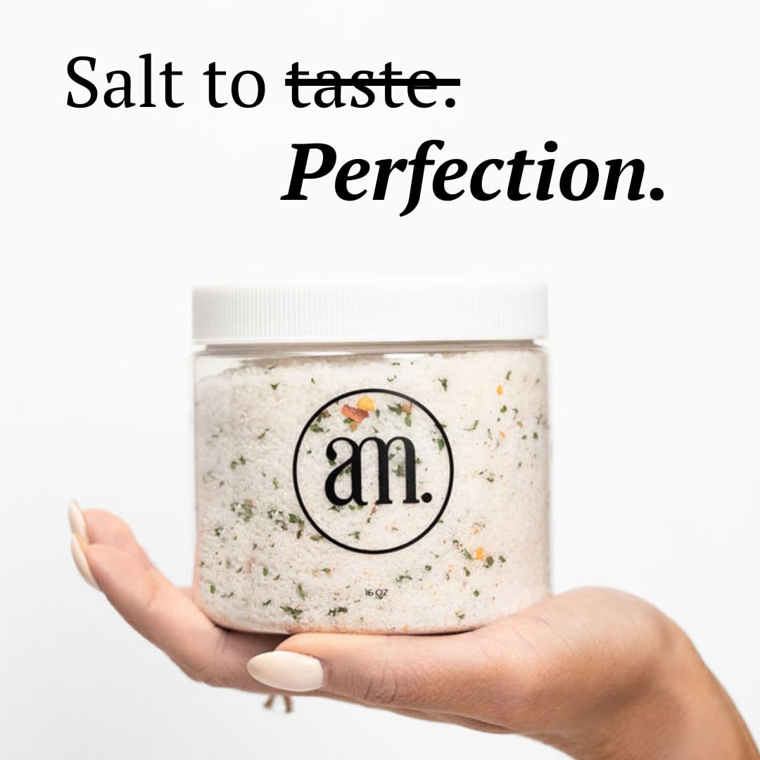AM Signature Salt | Universal All-Natural Seasoned Salt Blend – 19.5 oz