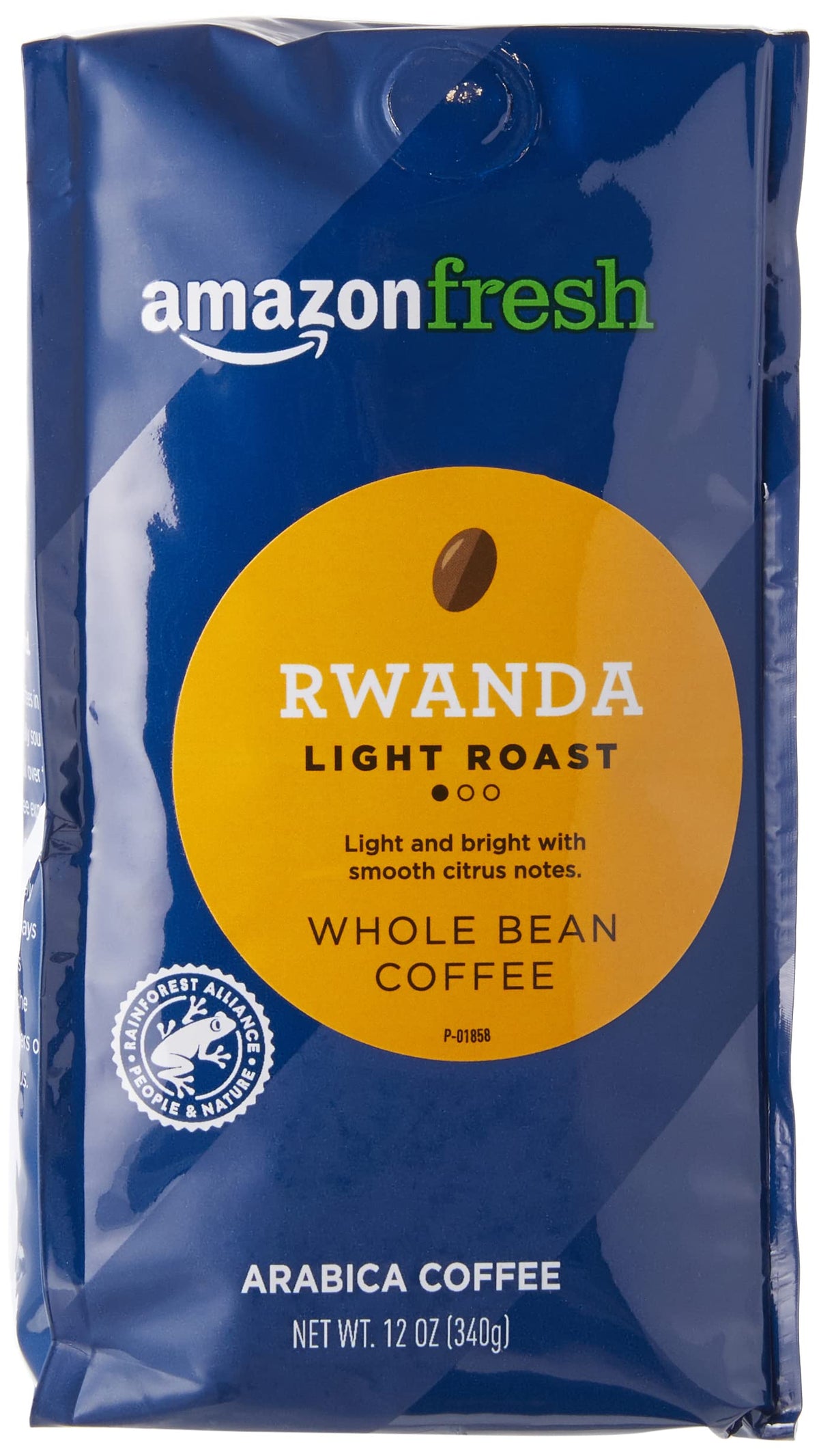 Amazon Fresh Rwanda Whole Bean Coffee – Light Roast, 12 oz (Pack of 3)