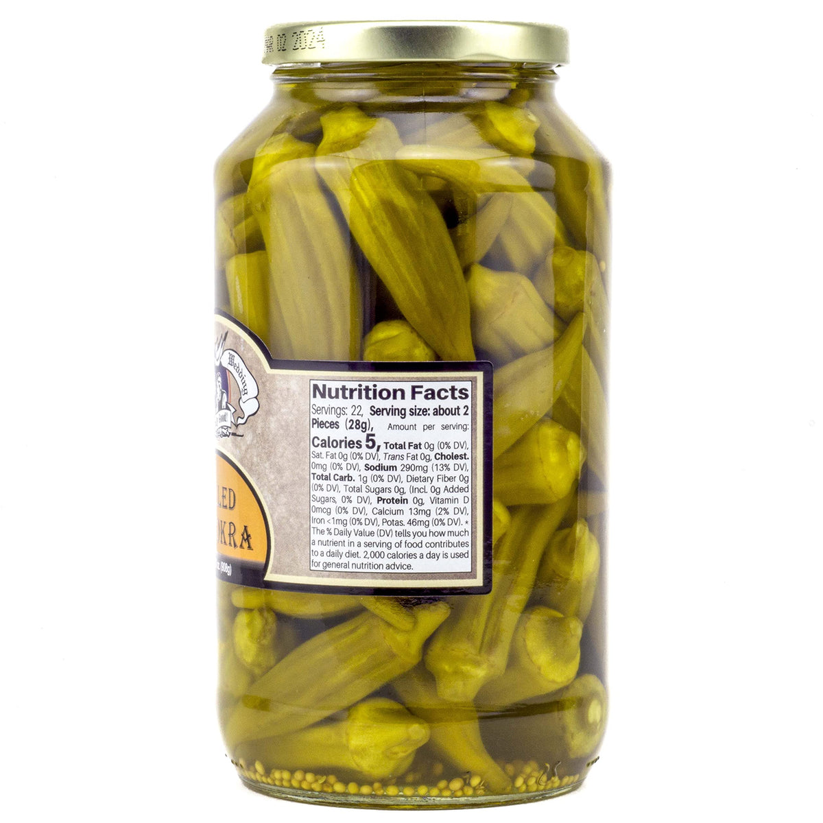 Amish Wedding Mild Pickled Okra - 2 Pack, 32-oz Each