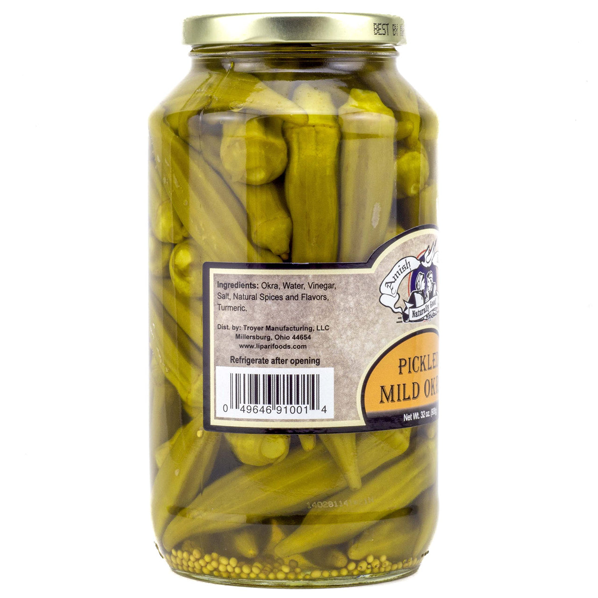 Amish Wedding Mild Pickled Okra - 2 Pack, 32-oz Each