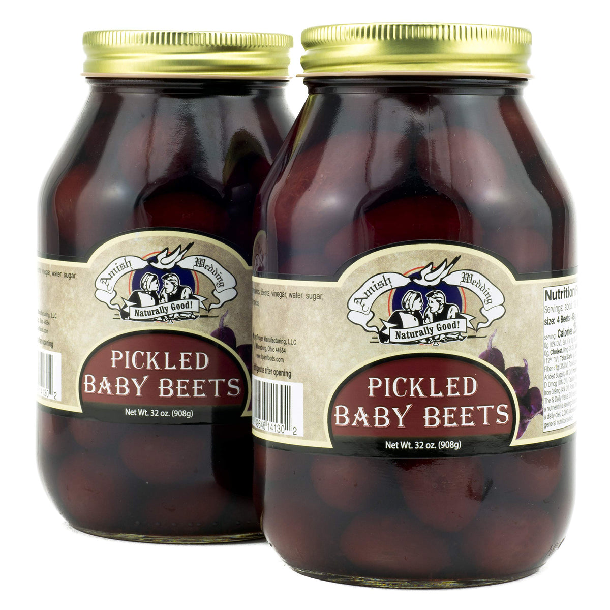 Amish Wedding Pickled Baby Beets 32oz Pack of 2 – All Natural