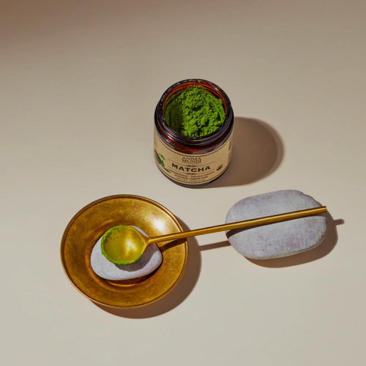 Anima Mundi Ceremonial Matcha Powder – Japanese Single-Origin, Organic, Stone-Ground (1.5oz)