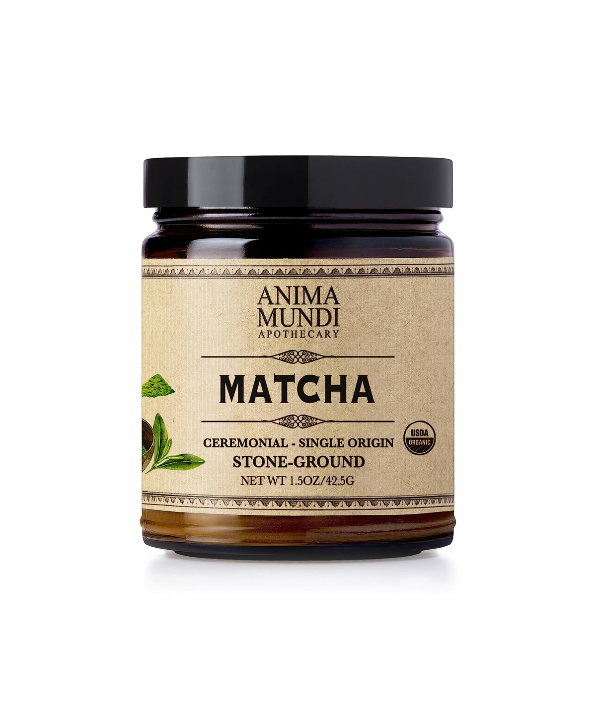 Anima Mundi Ceremonial Matcha Powder – Japanese Single-Origin, Organic, Stone-Ground (1.5oz)