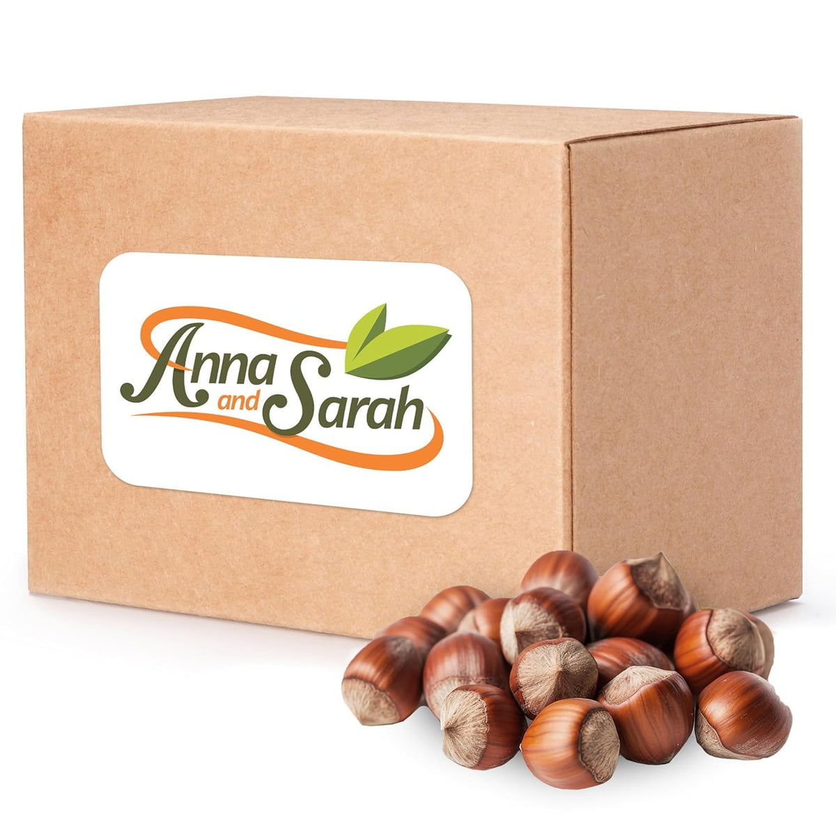 Anna and Sarah Oregon Hazelnuts In Shell – 10 lb (160 oz), Kosher, Non-GMO, Fresh & Easy to Crack