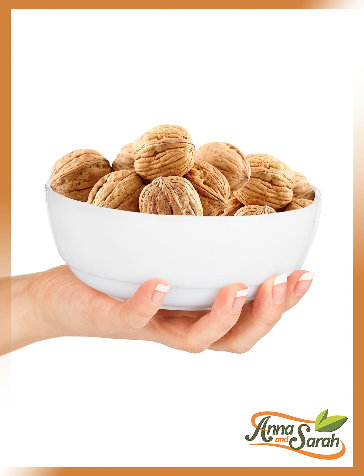 Anna and Sarah Walnuts in Shell – Jumbo California Chandler, Fresh & Not Bleached • 5.5 Lbs