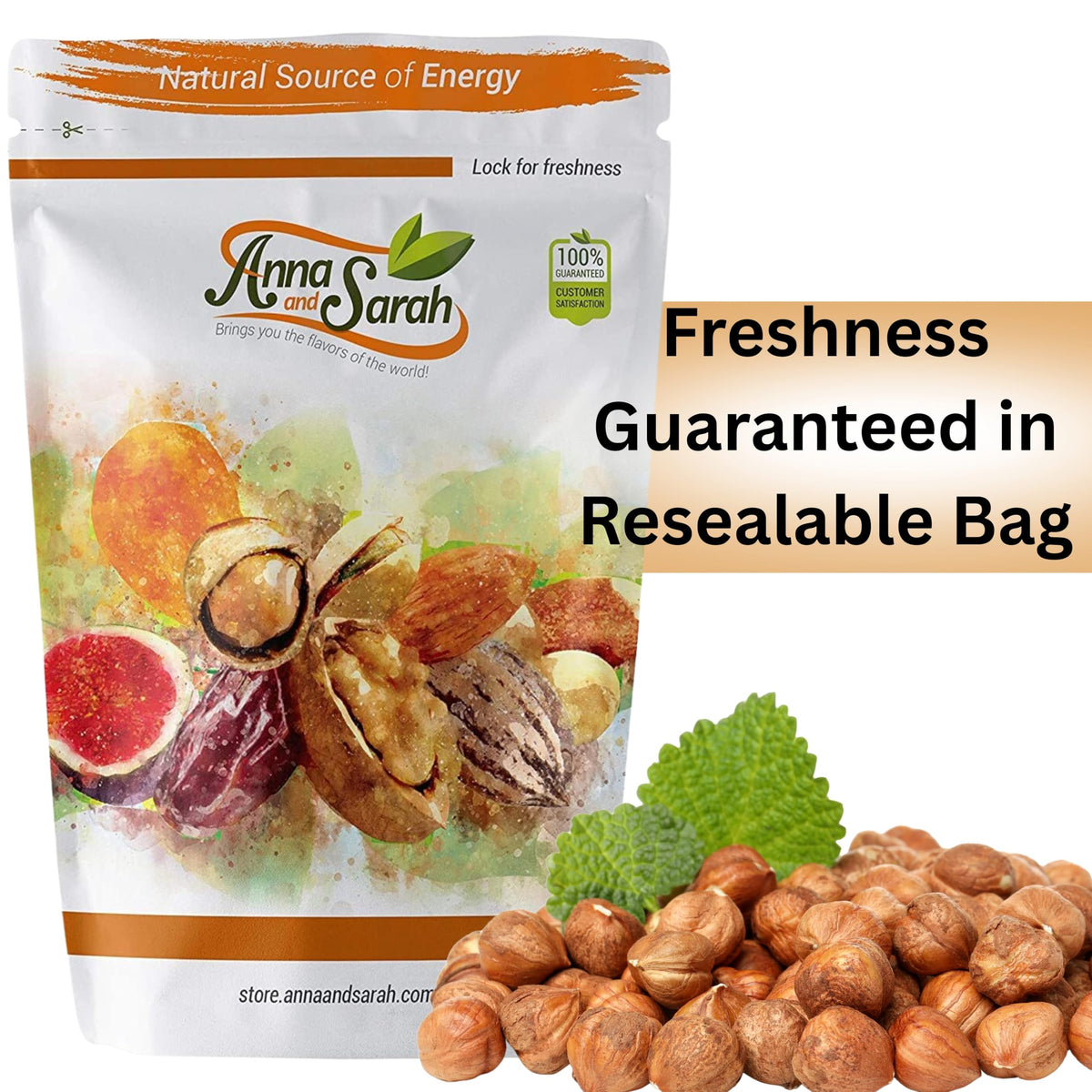 Raw Oregon Hazelnuts – Natural, Kosher, 3 Lbs | Anna and Sarah
