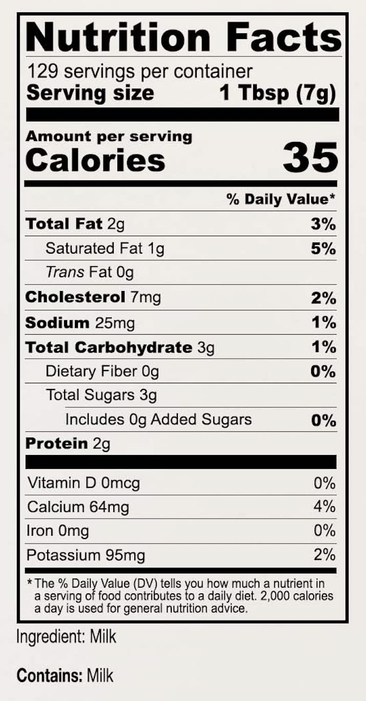 Anthony's Whole Milk Powder – 2 lb, Gluten Free, Non-GMO, Made in USA