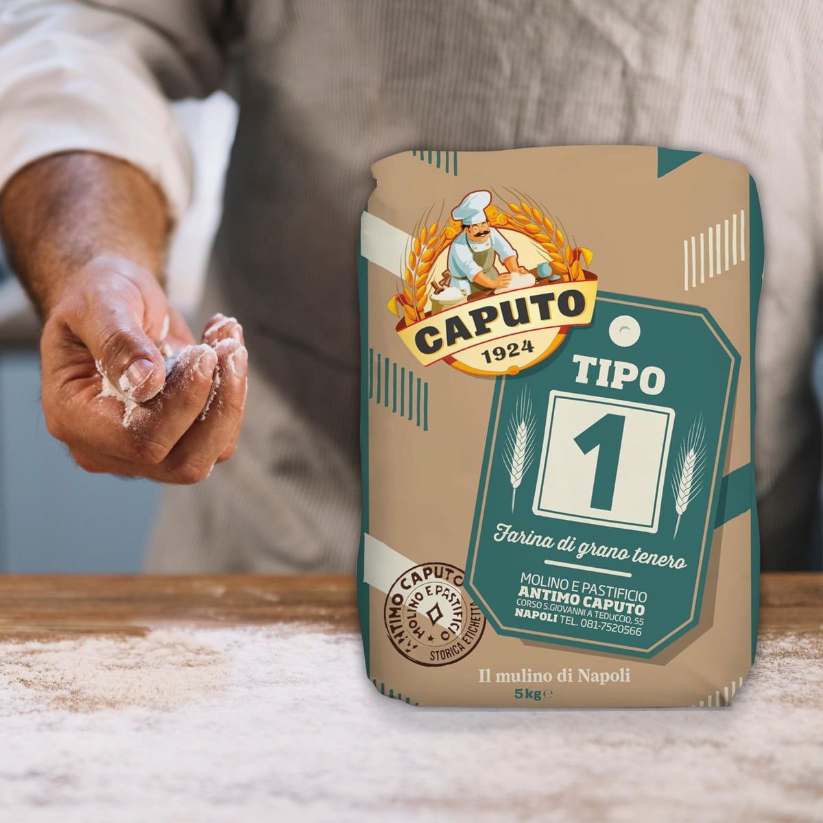 Antimo Caputo Tipo Uno Soft Wheat Flour - 5kg for Rustic Pizza & Bread