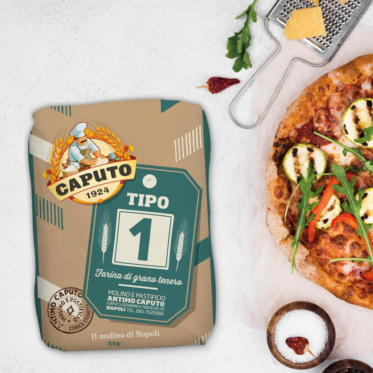 Antimo Caputo Tipo Uno Soft Wheat Flour - 5kg for Rustic Pizza & Bread