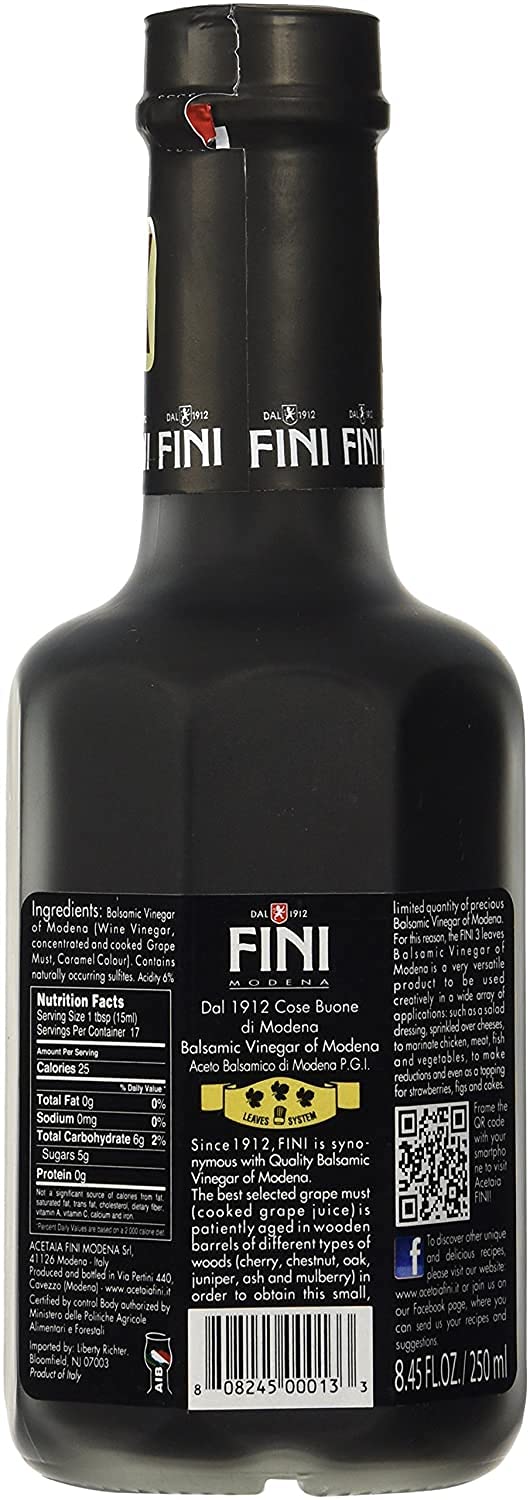 AONELAS Fini Balsamic Vinegar — Organic 8.45 oz (2-Pack)