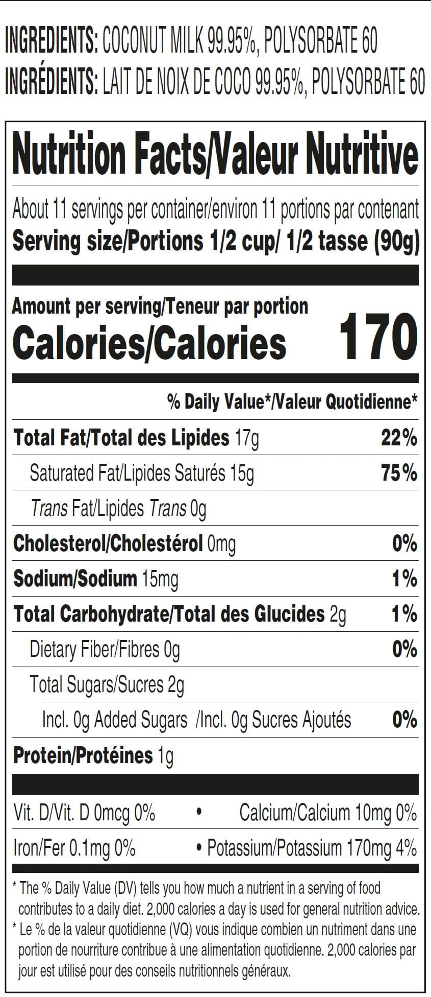 Aroy-D Coconut Milk – 6-Pack, 33.8 oz (1000 ml) Each, BPA-Free Cartons
