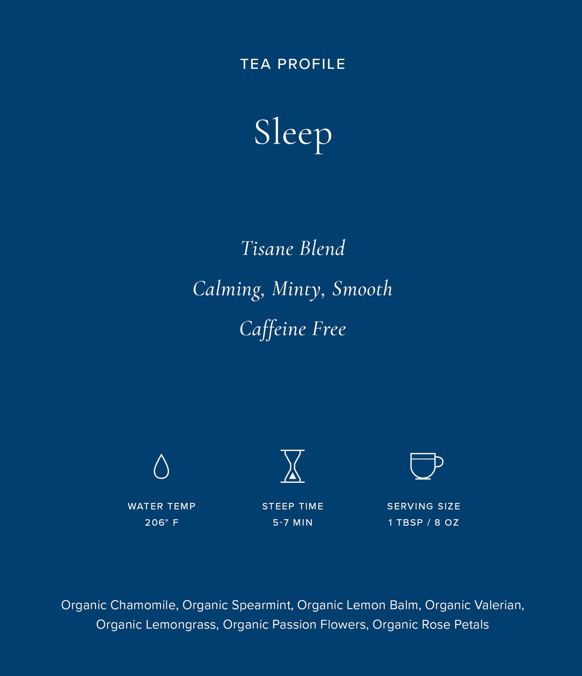Art of Tea | Organic Sleep 1oz Chamomile, Spearmint & Valerian Herbal Tea