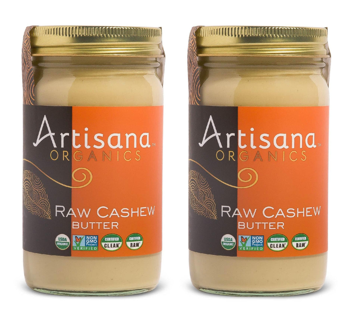Artisana Organics Raw Cashew Butter 14oz Jar (2 Pack) – USDA Organic, No Sugar Added, Vegan & Paleo, Non-GMO