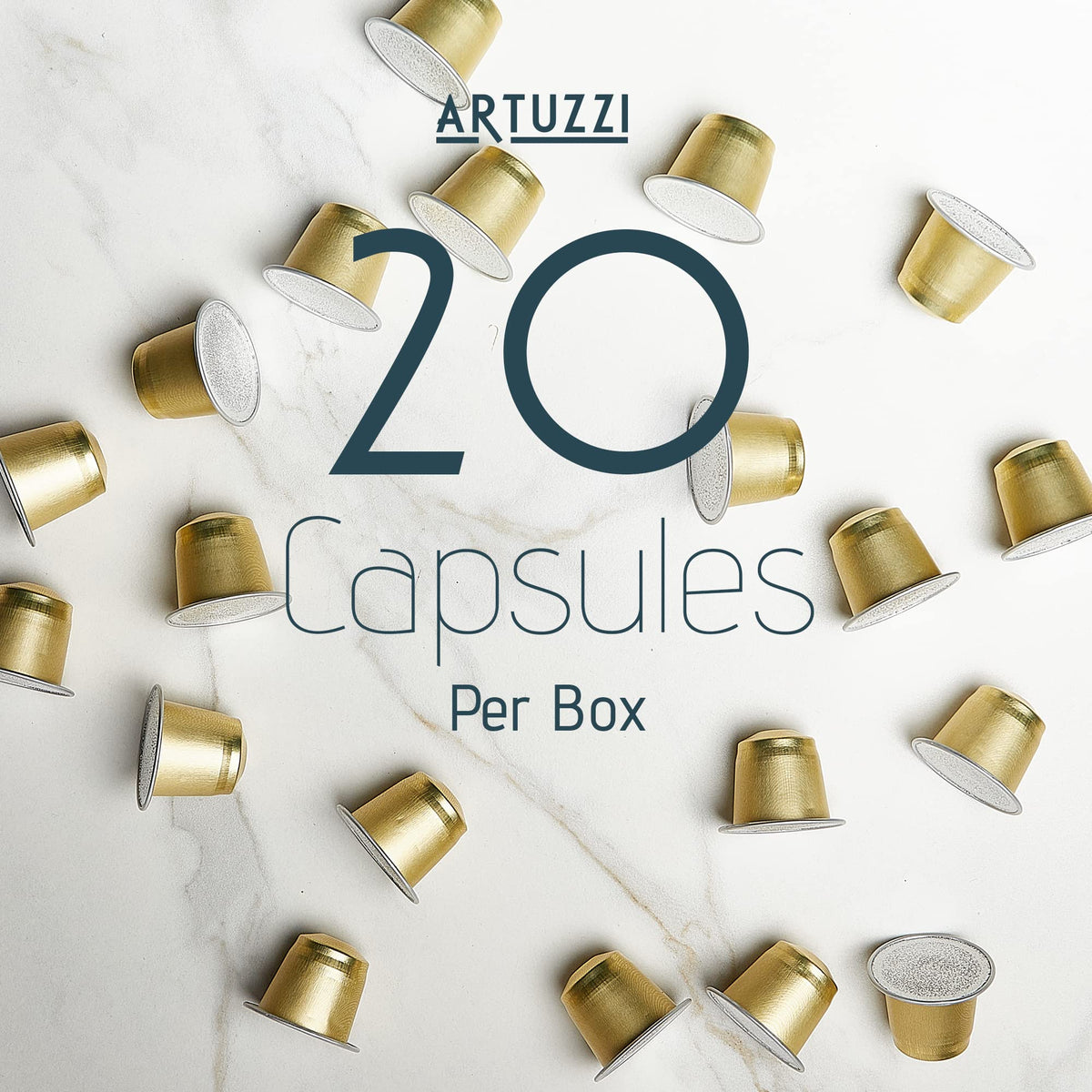 Artuzzi 120ct Compatible Nespresso Pods for Original Machines | Ristretto, Espresso & Lungo Capsules | Aluminum & Recyclable