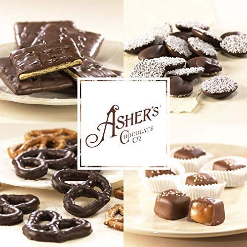 Asher's Chocolates Chocolate Covered Grahams – Milk Chocolate, 18 Count