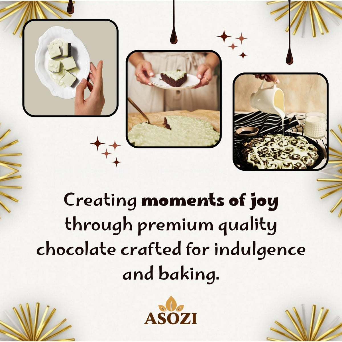 ASOZI White Chocolate Melting Wafers 5 lb – Smooth, Creamy Candy Melts for Baking, Dipping & Decorating