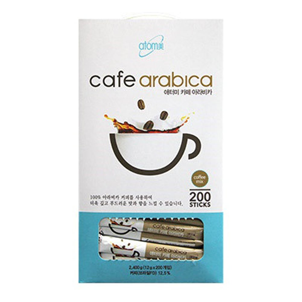 Atomy 200 Sticks Cafe Arabica Instant Coffee Mix | Arabica Coffee & Natural Casein