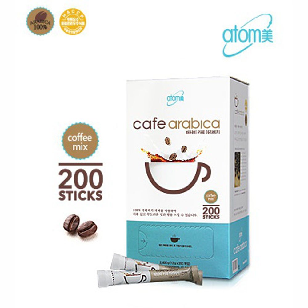 Atomy 200 Sticks Cafe Arabica Instant Coffee Mix | Arabica Coffee & Natural Casein