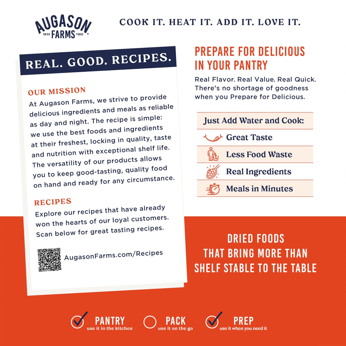 Augason Farms Cheesy Broccoli Soup Mix Can – 38 Servings, 6,270 Calories, 10-Year Shelf Life