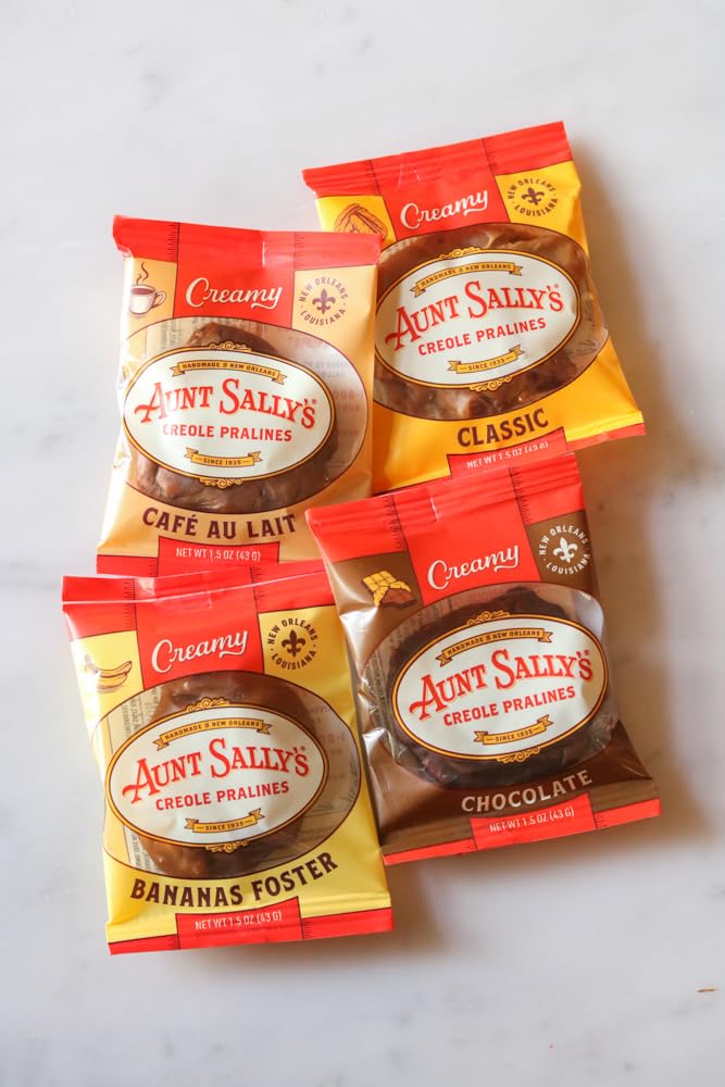 Aunt Sally's Creamy Pralines – 12 Count Box | New Orleans' Most Famous Handmade Pecan Candy