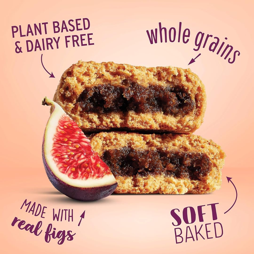 Avama Whole Wheat Fig Bars Variety Pack – 18 Bars, 6 Flavors, 2 oz Each