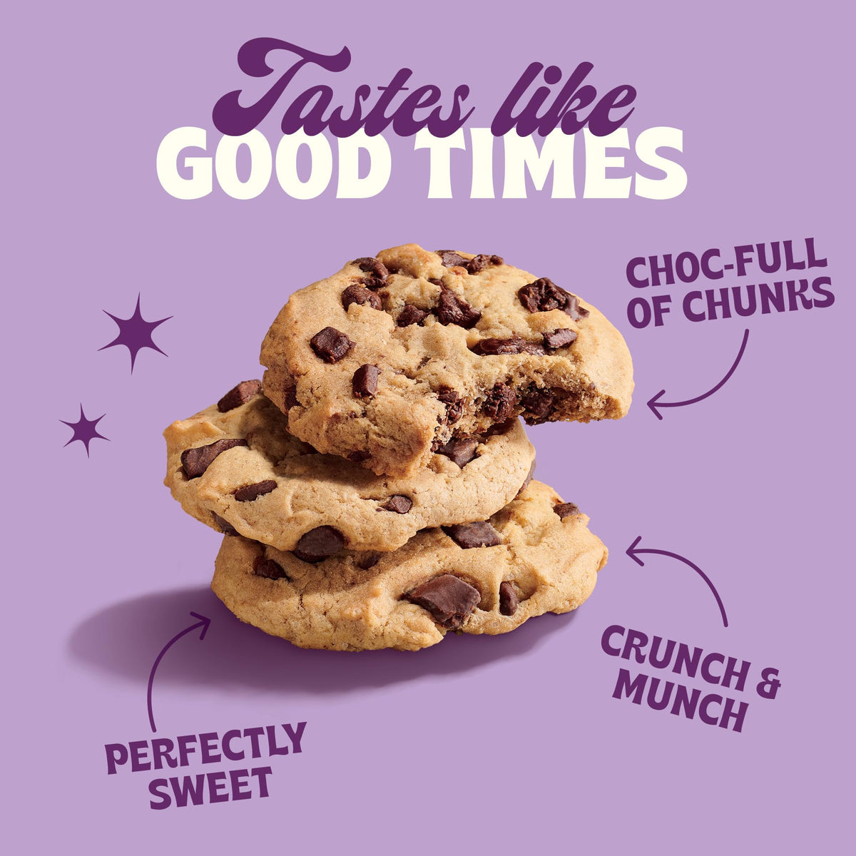 Back to Nature Chocolate Chunk Cookies – Non-GMO, Whole Grains, 7.5 oz (Pack of 6)