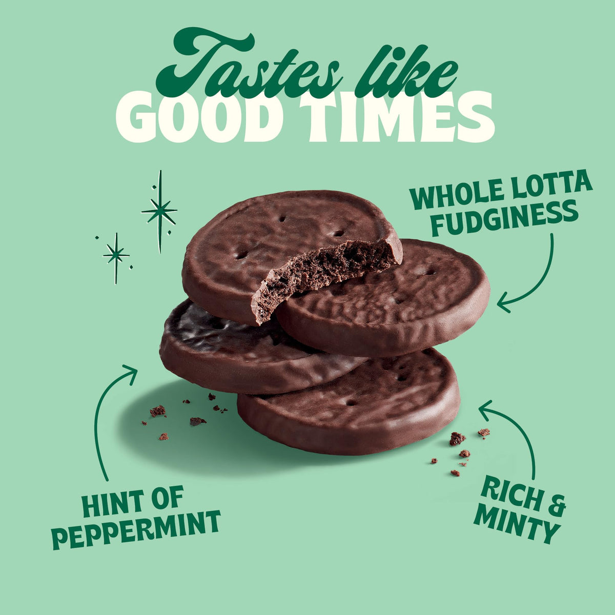 Back to Nature Fudge Mint Cookies – Vegan, Non-GMO, Real Ingredients | 5.5 oz Pack of 6