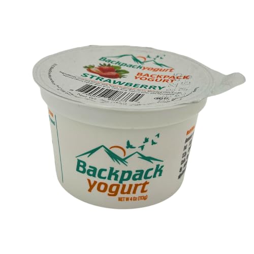 Backpack Yogurt Strawberry 4 oz. — Shelf-Stable Real Fruit Yogurt, Kosher, Gluten-Free, 48 Count
