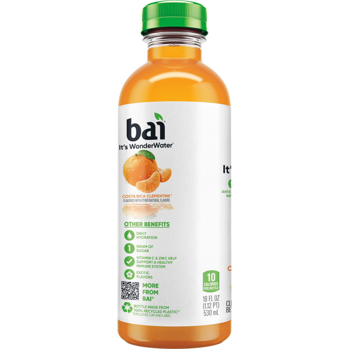 Bai Costa Rica Clementine Antioxidant Infused Water — 18 oz, 12 Pack
