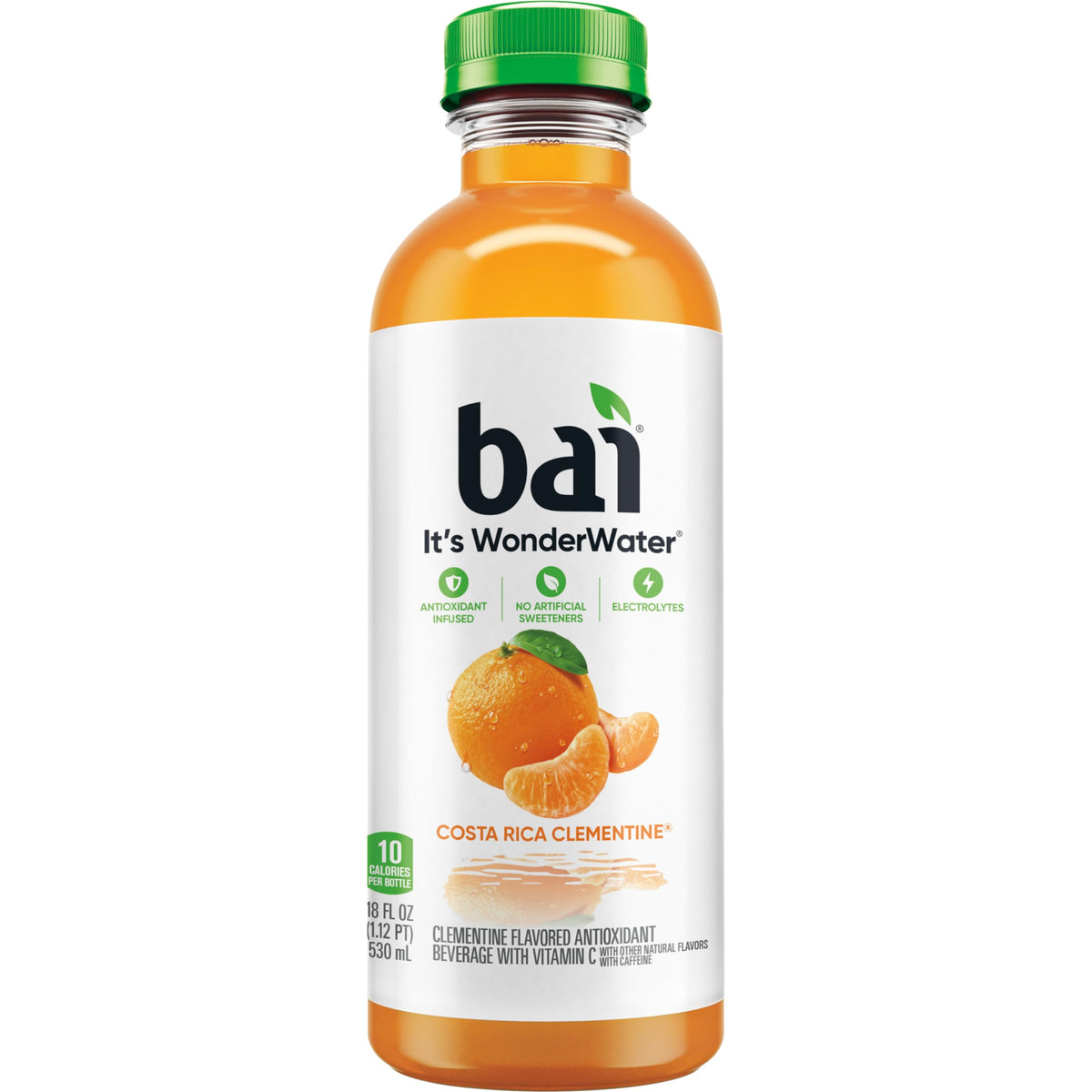 Bai Costa Rica Clementine Antioxidant Infused Water — 18 oz, 12 Pack