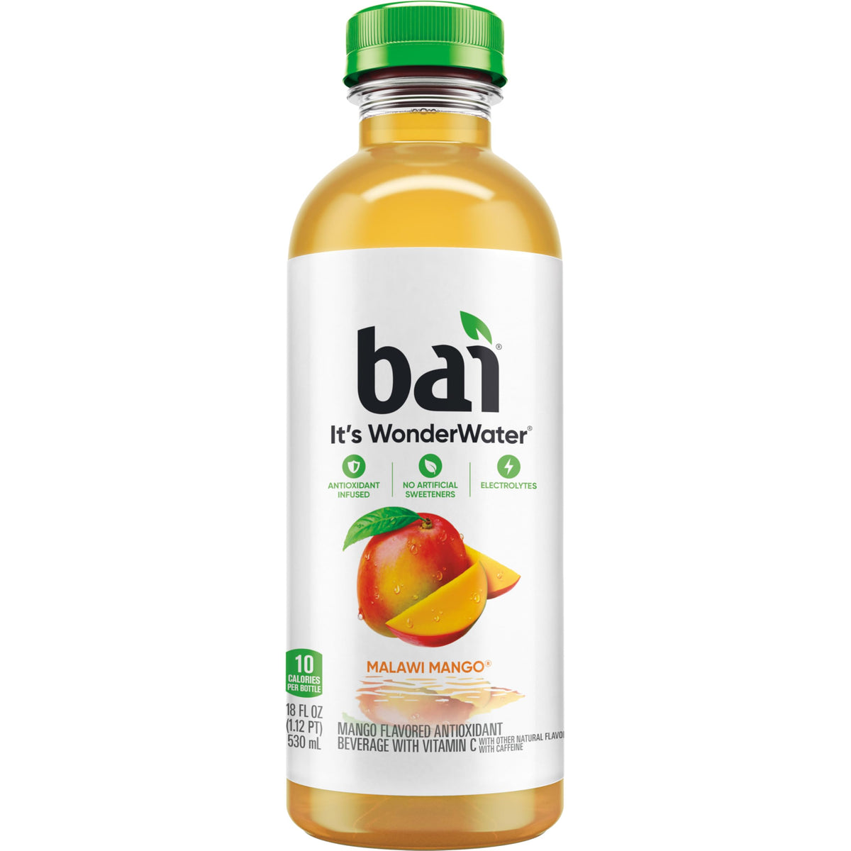 Bai Malawi Mango Antioxidant Infused Water – 18oz, 12 Pack, Vitamin C, No Artificial Sweeteners