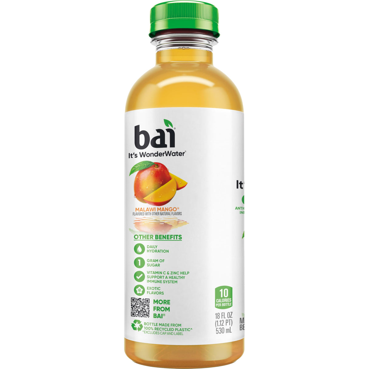 Bai Malawi Mango Antioxidant Infused Water – 18oz, 12 Pack, Vitamin C, No Artificial Sweeteners
