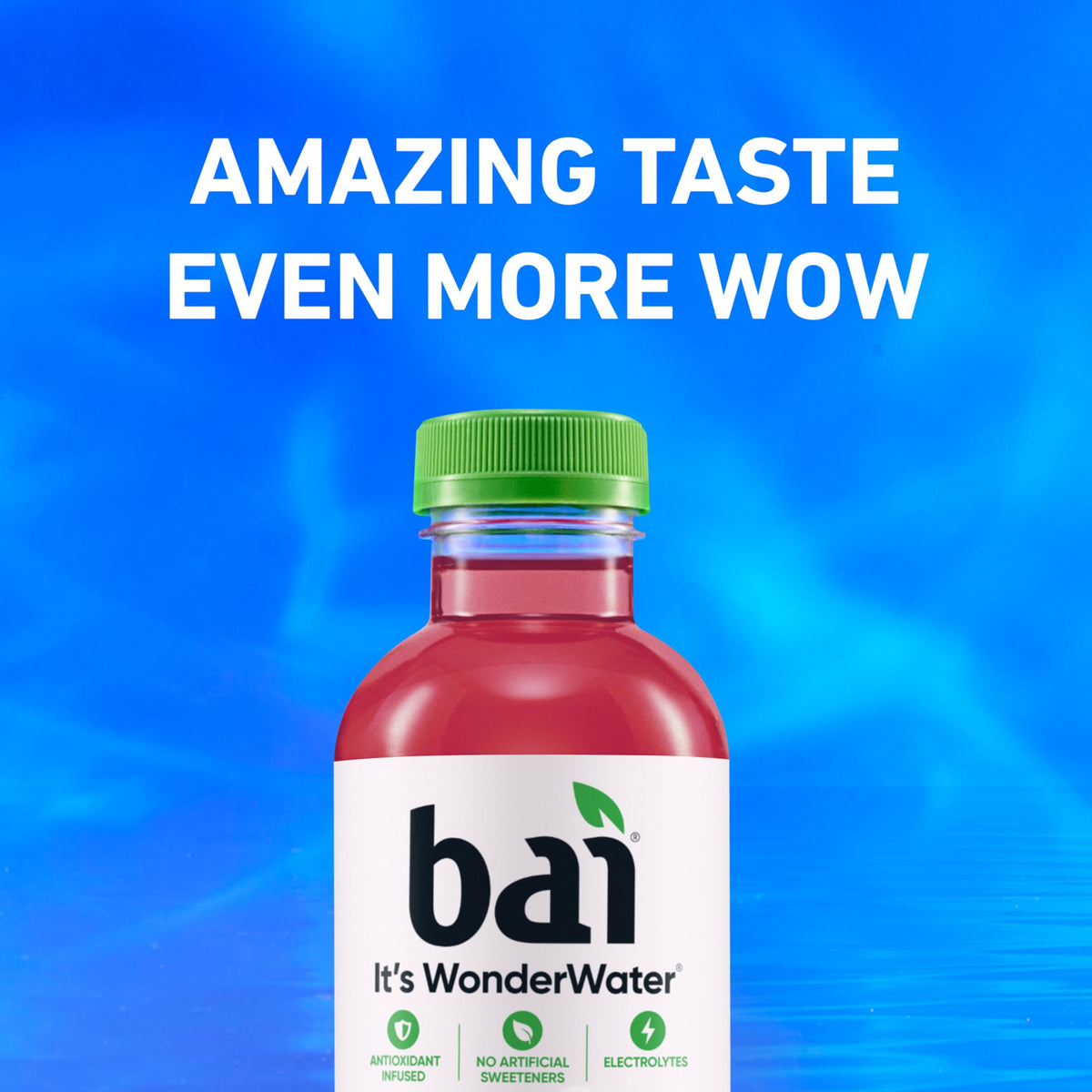 Bai Raspberry Lemon Lime Antioxidant Infused Water — 18 fl oz Bottle, 12 Pack