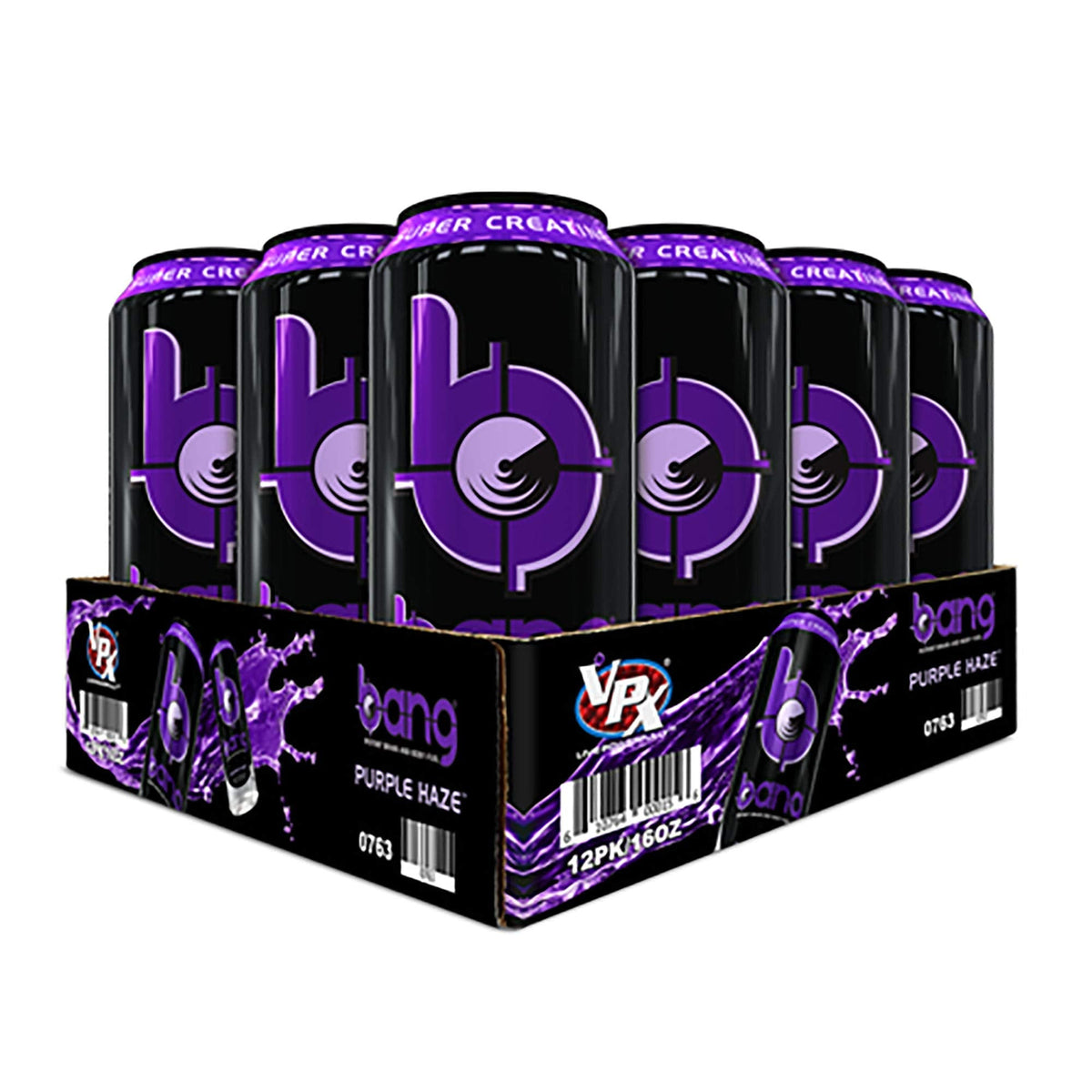 Bang Energy Purple Haze – Sugar-Free Energy Drink, 16 oz