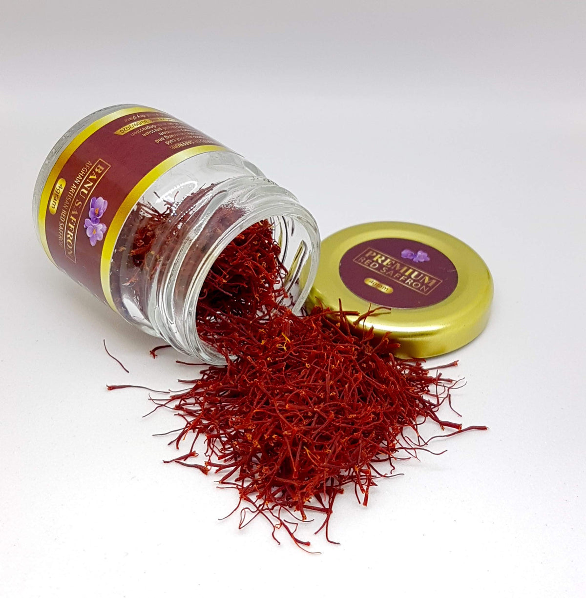 Organic Saffron Threads - Banu Saffron | Award-Winning All-Red Certified Organic, 3g
