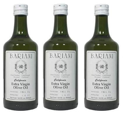 Bariani California Extra Virgin Olive Oil - 3x Half-Liter Bottles | Fresh Harvest EVOO