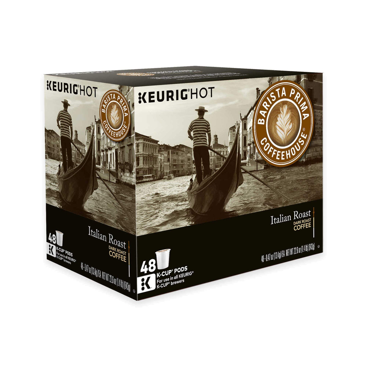 Barista Prima Italian Roast K-Cups for Keurig — 48-Count Pack (2 Pack of 24)