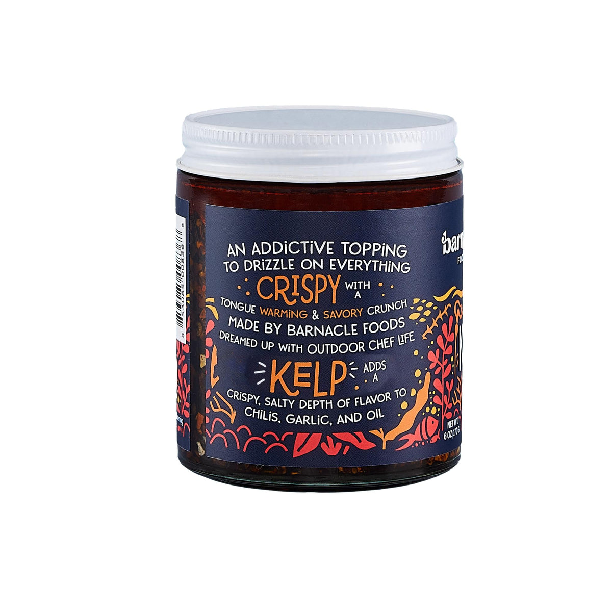 Barnacle Foods Kelp Chili Crisp — Medium Spice, 6 oz (Pack of 2) — Made in Alaska
