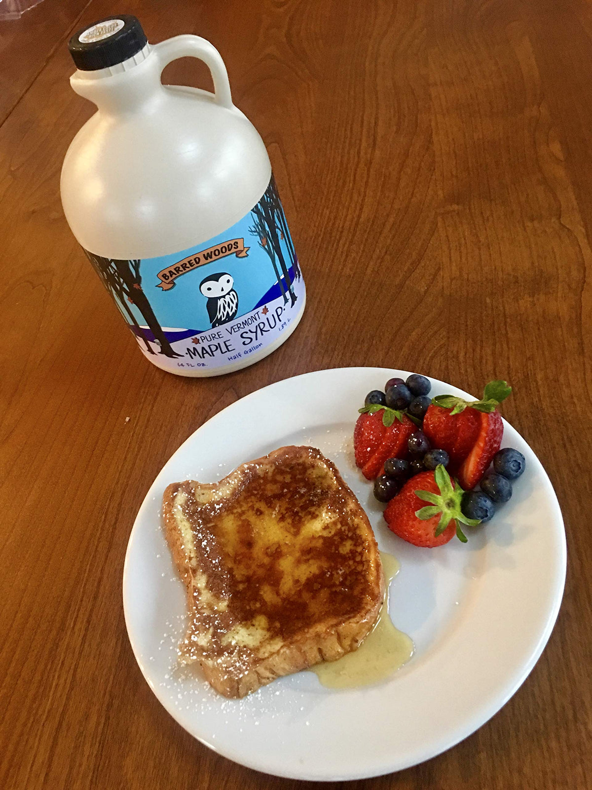 Barred Woods Organic Vermont Maple Syrup – Grade A Dark Robust, 32 oz, 100% Pure & All-Natural