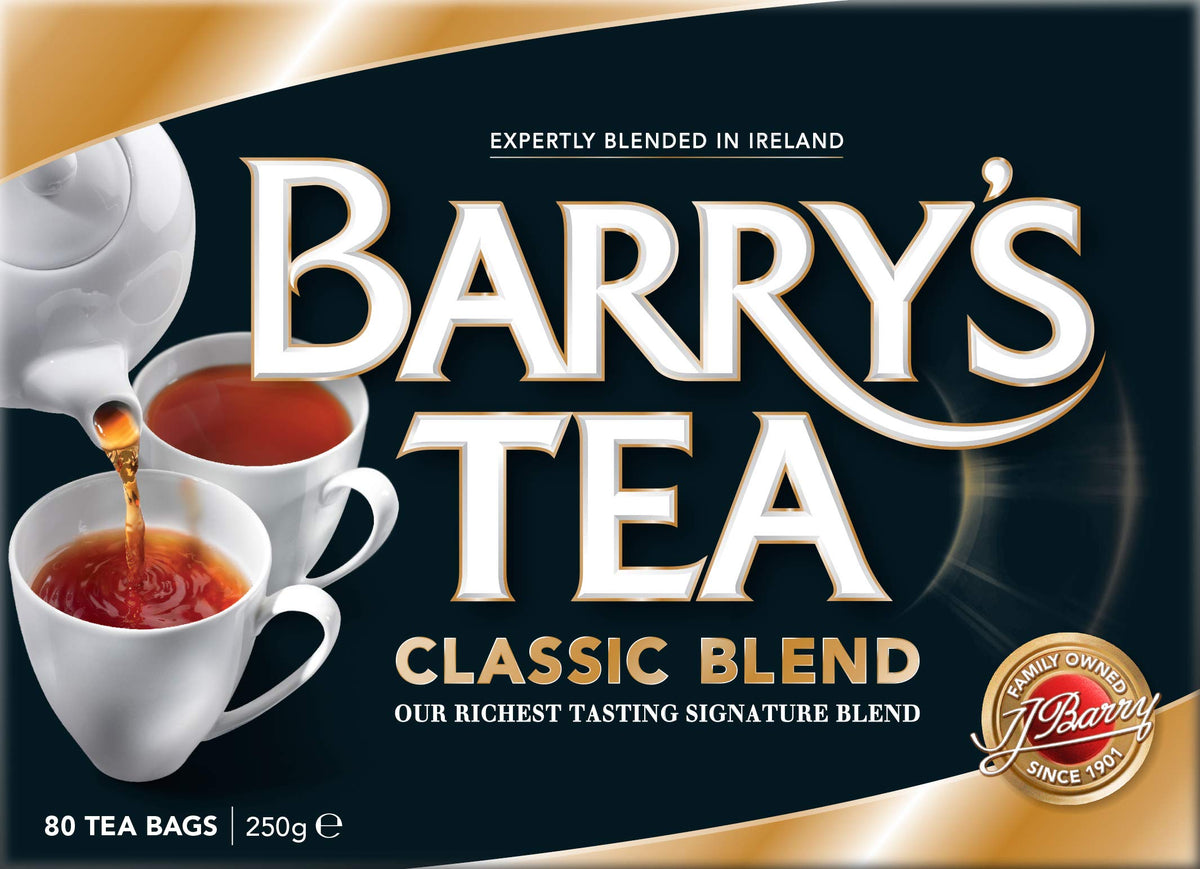 Barry's Tea Classic Blend - 80-Count (Pack of 6) | Rich Irish Tea