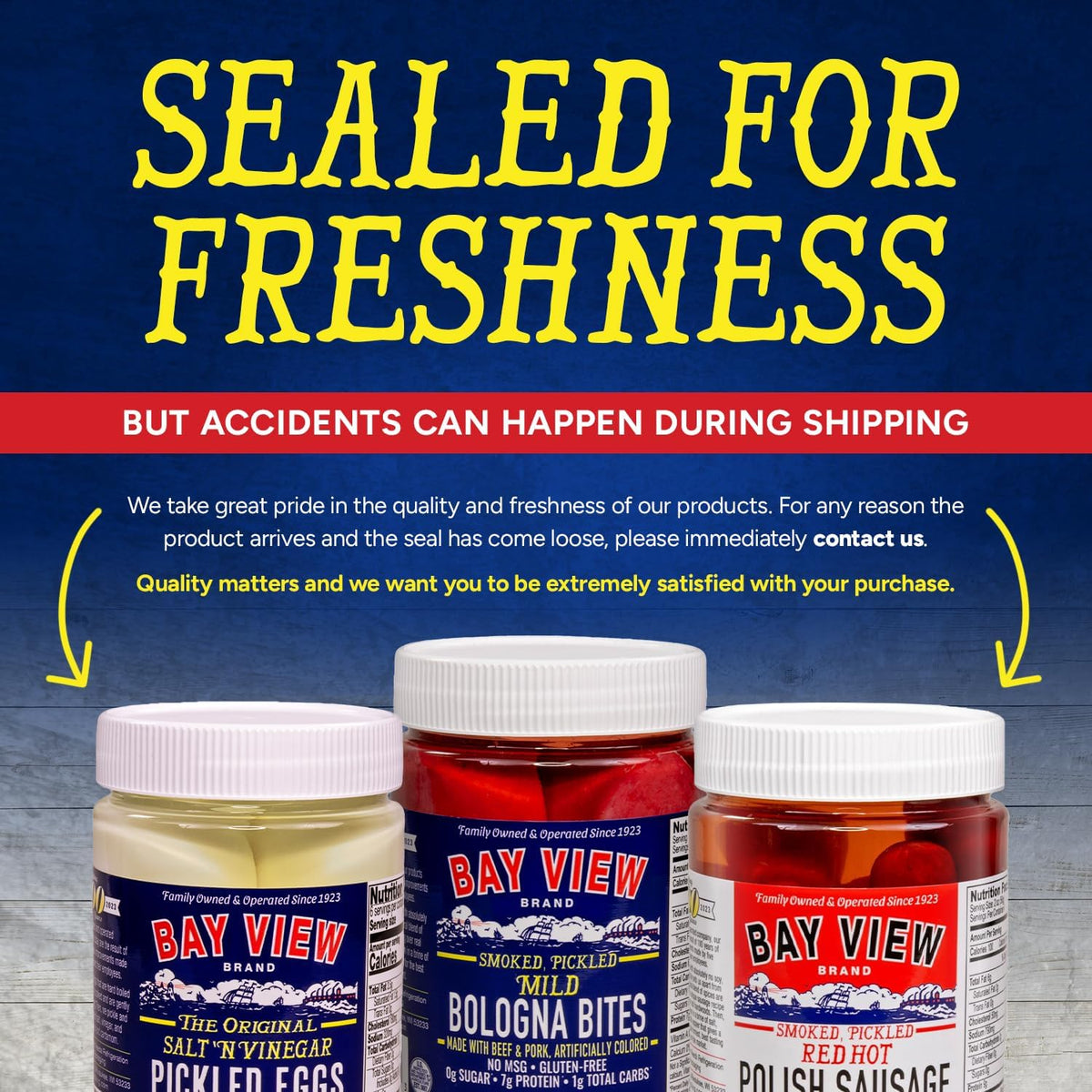 Bay View Brand Pickled Eggs – No Artificial Ingredients, Gluten-Free, 0g Sugar, 6g Protein (64oz, Red Hot)